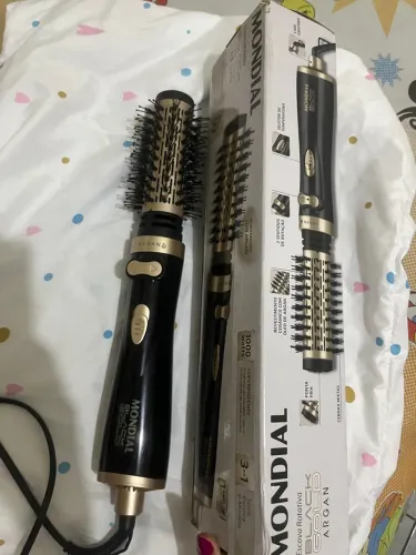 Escova Rotativa Mondial Black Gold Argan 1000W 220V