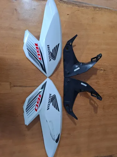 Par De Asa Carenagem Lateral Cg Fan 160 2016 À 2021 Completa