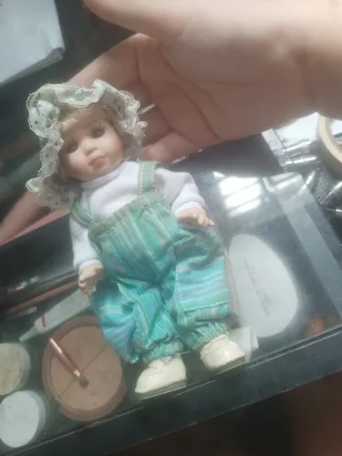 hauted doll boneca de porcelana italiana 17 cm