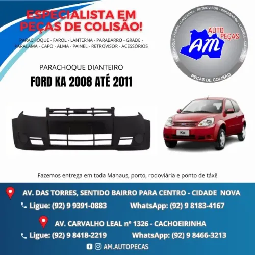 parachoque dianteiro ford ka 08/11