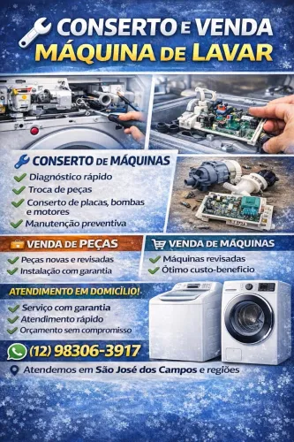 CONSERTO EM MÁQUINA DE LAVAR TODAS AS MARCAS 