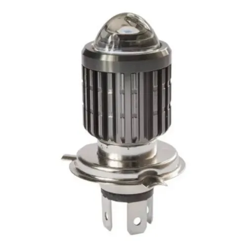Lâmpada LED H4 Moto Mini Projetor Branca