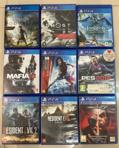 JOGOS DE PLAYSTATION 4 - PS4 - PREÇOS NA DESCRIÇAO