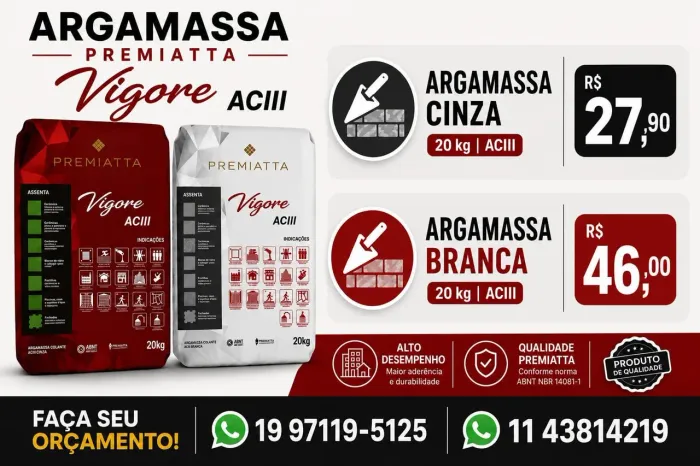 Argamassa Premiatta Vigore ACIII