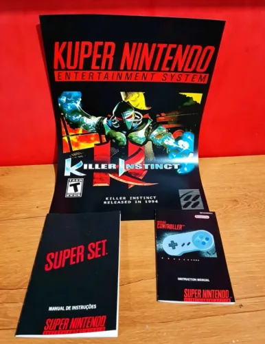 Kit Manuais + pôster Super Nintendo
