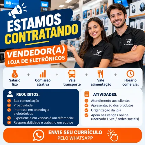 Vendedor(a) - Loja de Eletrônicos