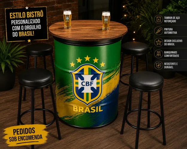 Tambor personalizado estilo Bistrô