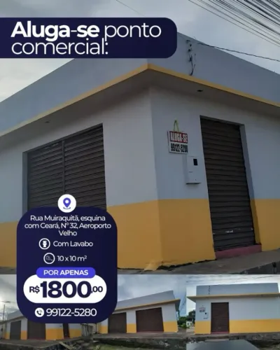 Ponto Comercial Bairro Aeroporto Velho Santarém 10x10