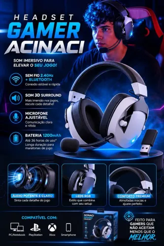 Headset Gamer Acinaci
