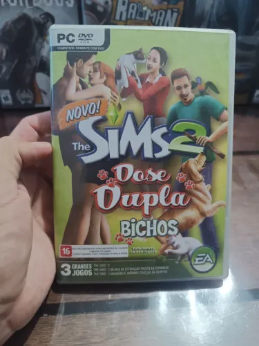 Jogo de Pc the sims 2 dose dupla, item de colecionador são 3 cds