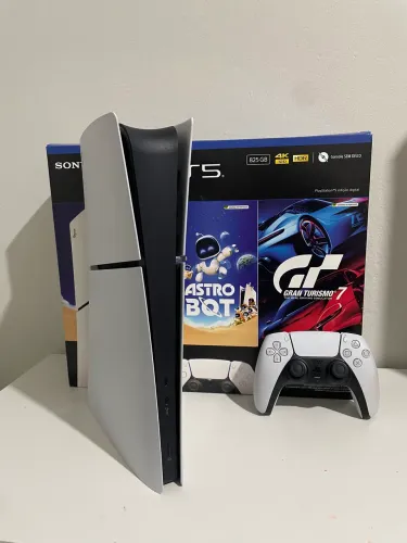 Ps5 slim digital - 825 gb SSD - SEMI NOVO C/CAIXA