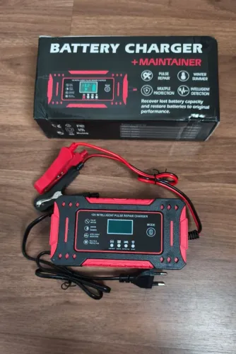 Carregador Inteligente De Bateria Automotiva 12v (Carro, moto,caminhao,etc)