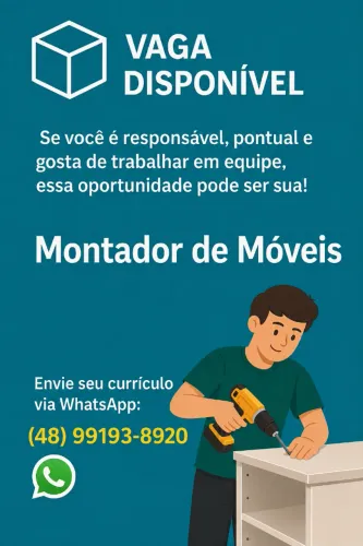 Vaga de Trabalho - Montador de móveis