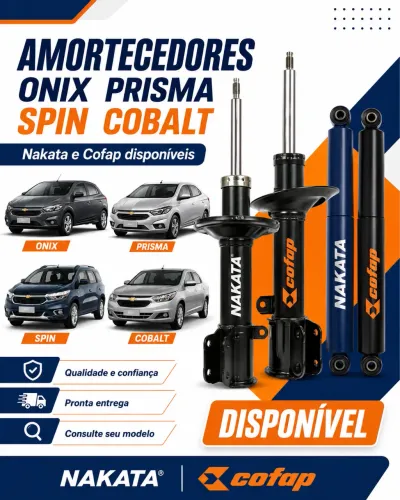Amortecedor para Onix, Prisma, Spin e Cobalt disponível
