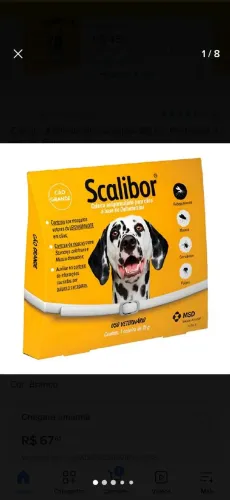 Coleira para pulgas e carrapato Scalibor