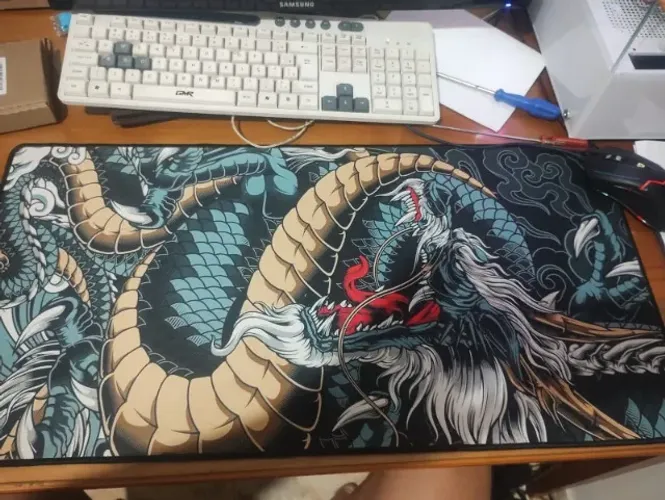 Mousepad Novo Dragon exbom na caixa