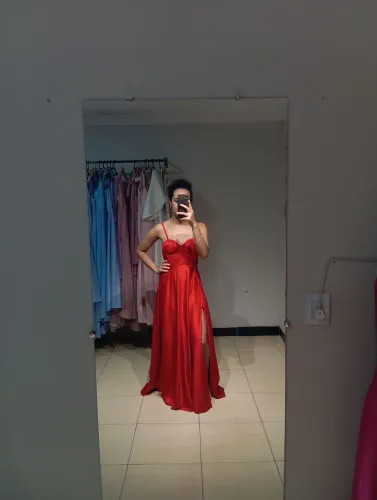 Vestido festa vermelho