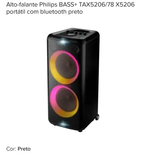 Caixa de Som PHILIPS Party Speaker