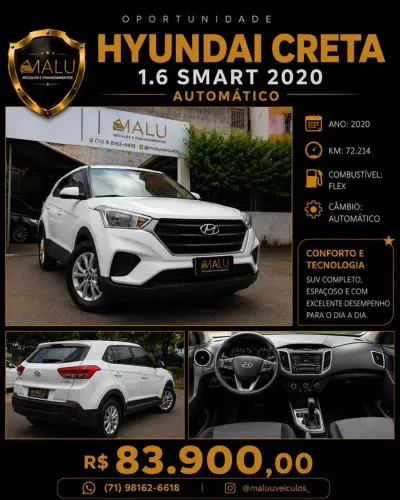 Hyundai Creta Smart 1.6 16V Flex Aut. 2020