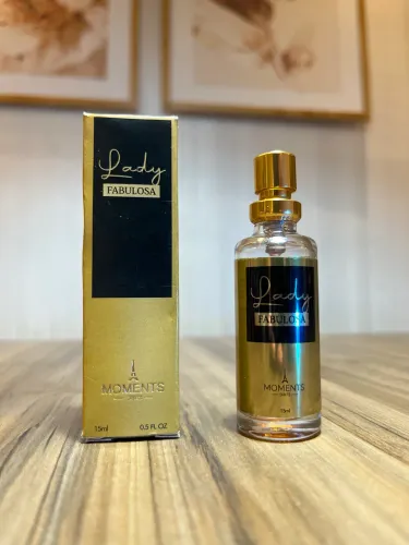 Perfume Feminino de Bolso 15ml Moments Paris - Alta Fixação | Rende +200 Borrifadas