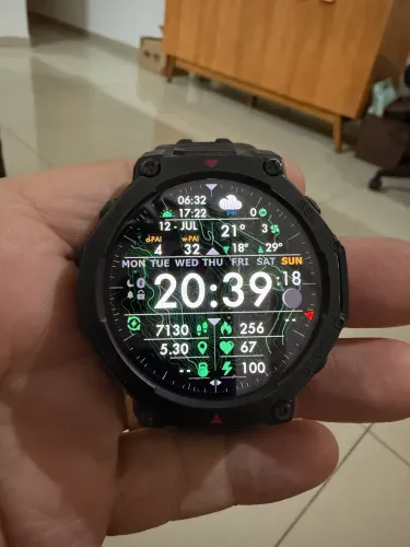 Amazfit T-Rex 3 Pro Titânio Preto - Estado de Novo | Apenas 6 meses de uso | Completo