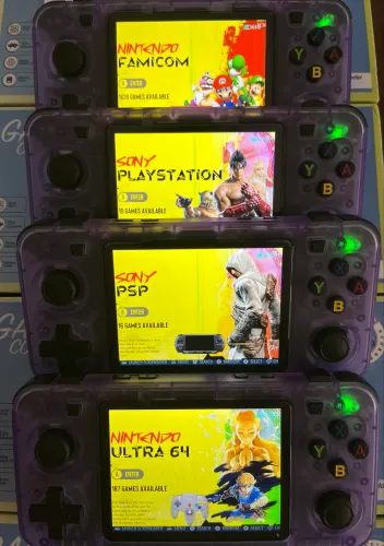 Portátil R36h R36S Original NOVO Arkos 2.0 Roxo Microsd 64Gb (+15.000 jogos)