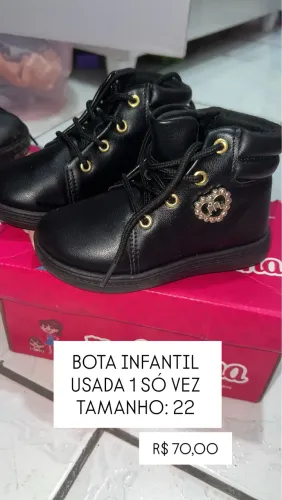 Bota infantil menina - 70,00
