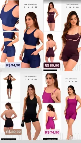 Roupas para academia 