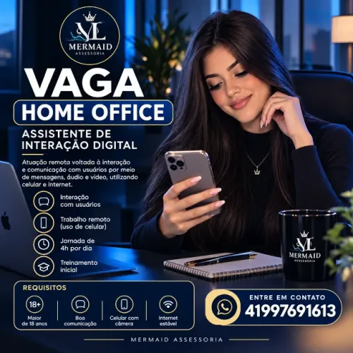 Vaga Home office - Assistente de Interação Digital