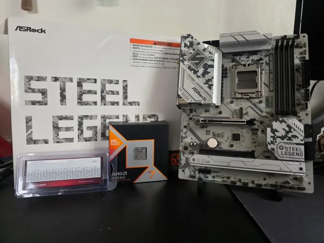 Kit Upgrade Ryzen 7 9800x3d B650 Steel Legend 16gb 6000mhz