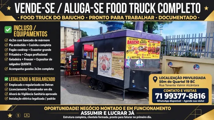 Food truck treiller comercial