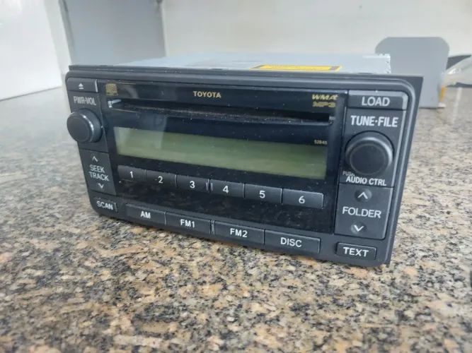 Rádio Som Original Toyota (Hilux / SW4 / Corolla) CD MP3 WMA Panasonic - Acompanha Cabos