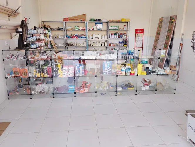Balcão de vidro para loja