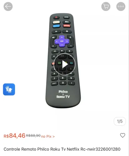 Controle remoto Philco