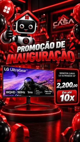 MONITOR CURVO LG 34 POLEGADAS