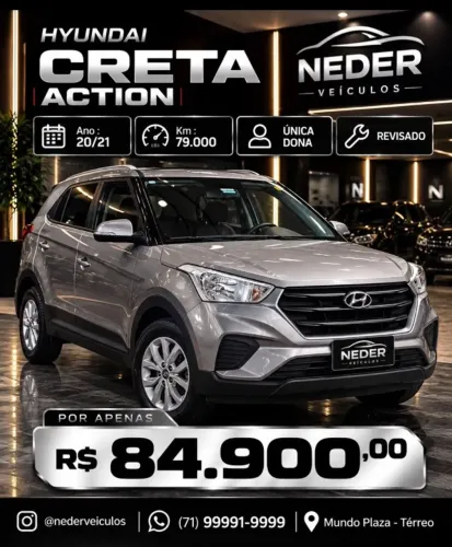 Hyundai Creta Action 1.6 16V Flex AUT 2021