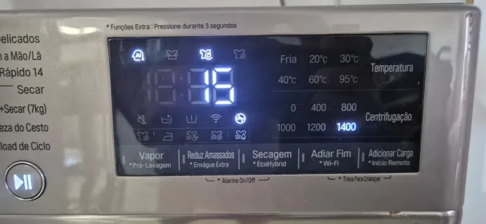 Máquina lava e seca LG 11kg com Inteligência Artificial 