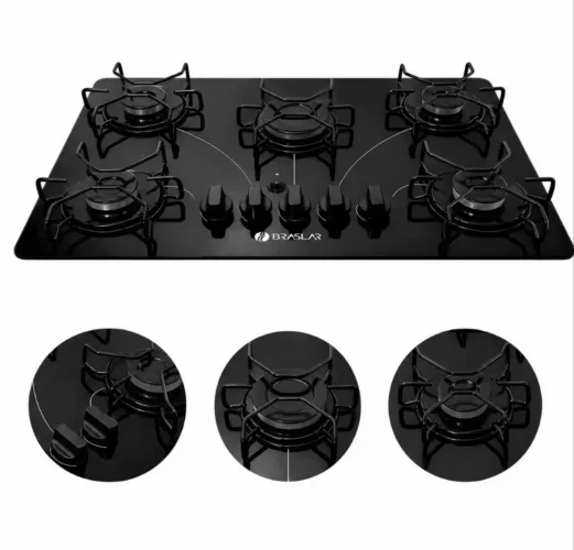 Cooktop a Gás Braslar Pop 5 Bocas