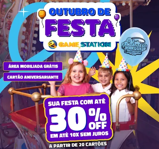 Salão para Festas e Eventos no GameStation Manaira - João Pessoa