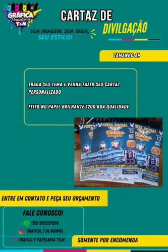 Cartaz de Divulgação Impresso