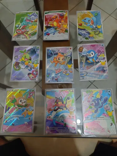 Coleção completa pokémon parceiro inicial