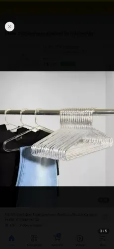 Cabides acrílico semi novo