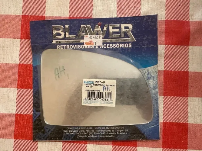 Lente retrovisor lado direito linha GM