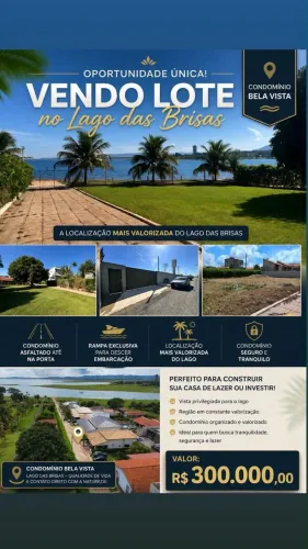 Lote à Venda no Condomínio Bela Vista Lago das Brisas