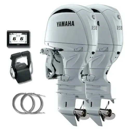 PARELHA YAMAHA 150HP BRANCO - MOTOR DE POPA 