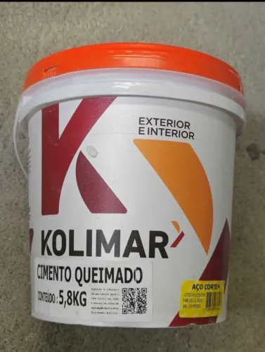 CIMENTO QUEIMADO KOLIMAR COR: AÇO CORTEM