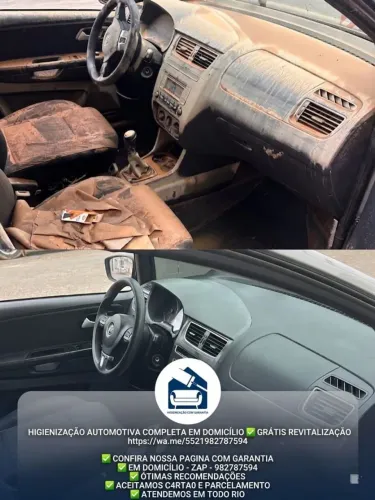 ? LIMPEZA COMPLETA INTERIOR CARRO