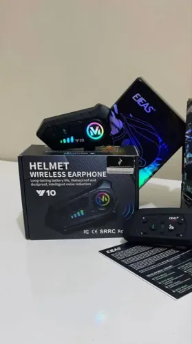 FONE PARA CAPACETE Y10 BLUETOOTH - QUALIDADE SEM GASTAR MUITO