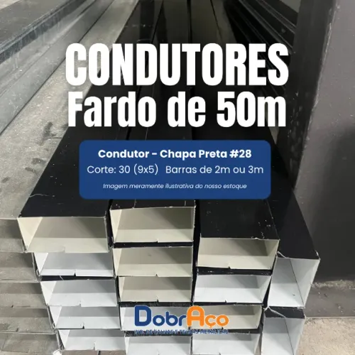 Condutores para Calha - Fardo de 50m - C/30