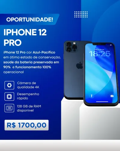 iPhone 12 Pro 128gb azul pacífico 